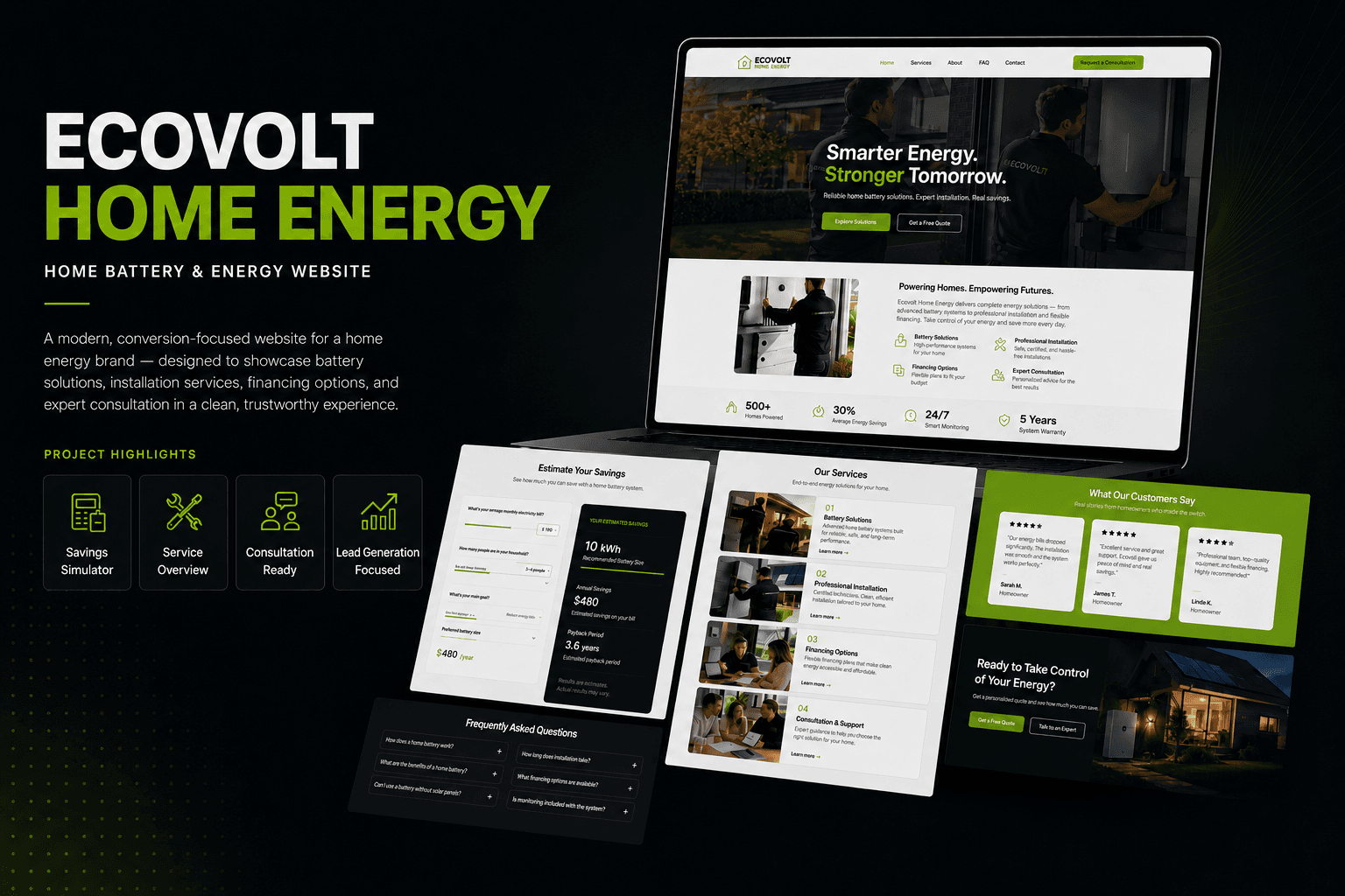 EcoVolt Home Energy Website